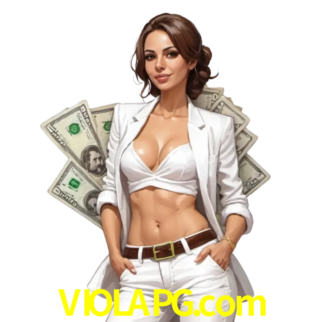 woman with money playing in violapg bet casino