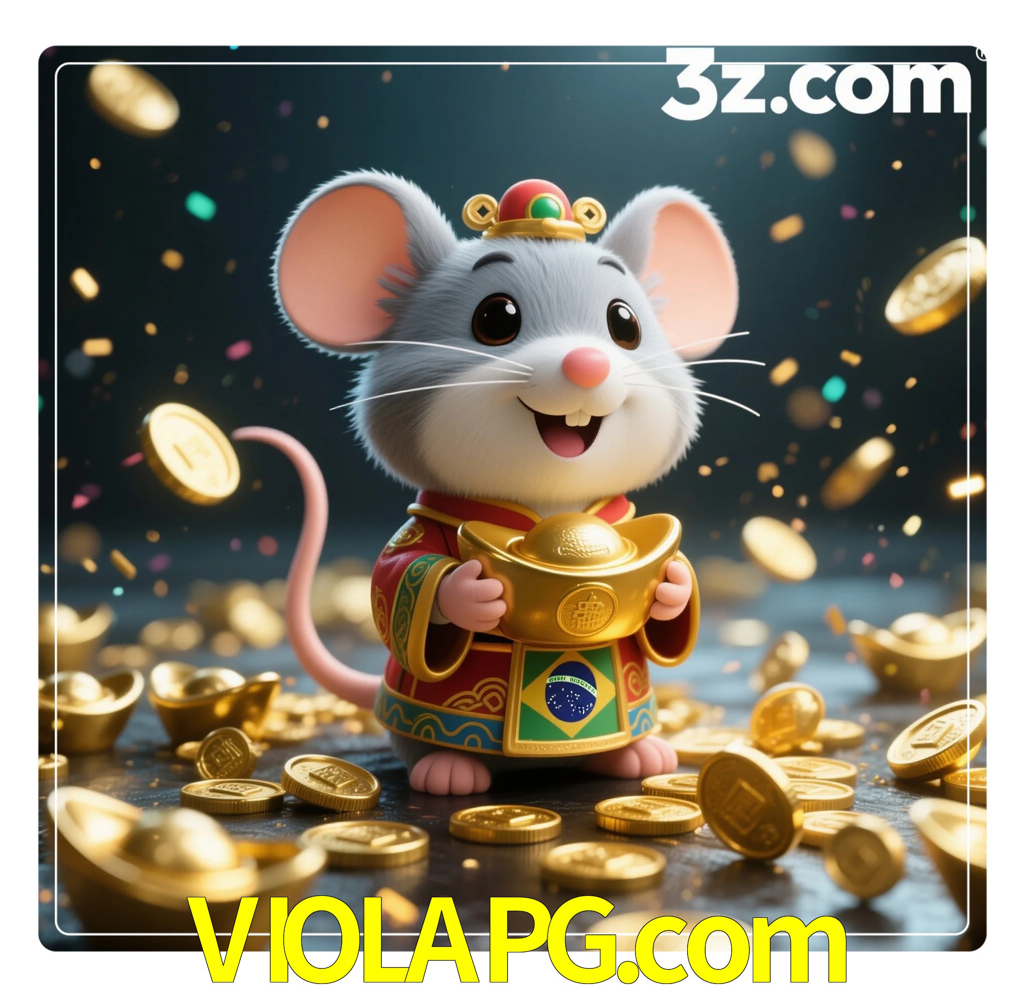 Slot machine 3D icon with number 7 and 1